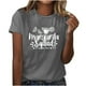thumbnail image 1 of Camisetas de Manga Corta para Mujeres de Longitud Regular de Poliéster Sólido, Camiseta de Fiesta de Mayo Y Blusa Del Festival para la Primavera Y el Verano, 1 of 3