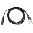 thumbnail image 4 of Cable de micrófono divisor XLR a doble TS Mono Y de 1/4 pulgadas, 6,35mm, 1/2/3 metros para mezclador, 4 of 9