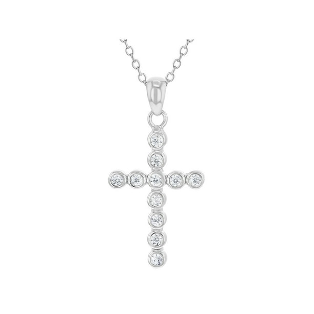 In Season Jewelry 925 Sterling Silver Cross Necklace Jewelry Girls