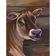 thumbnail image 2 of Wilson, Kelsey 12x14 White Modern Wood Framed Museum Art Print Titled - Barn Cow, 2 of 4