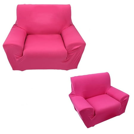 Burgundy Loveseat Slipcover Anauto Stretch Slipcover Chair Loveseat Sofa Couch Protect Elastic Cover Sofa Slipcove Single Seater Rose Red ()