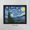 thumbnail image 7 of Starry Night by Vincent Van Gogh Framed Art, Wall Decor for Your Office or Living Room, 11x14, 2436B, 7 of 7