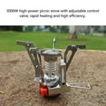 thumbnail image 4 of Yeacher Mini Camping Portable Backpacking Gas Pocket Stoves with Piezo Ignition Fork Spoon for Outdoor Camping Picnic Hiking Cooking, 4 of 7