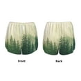 thumbnail image 4 of Disketp Fog Forest Print Women's Shorts Workout Shorts for Athletic Gym Running Shorts with Phone Pockets Small, 4 of 8