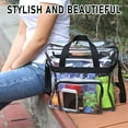 thumbnail image 2 of IFCOW 12" Large Capacity Clear Tote Bag,Durable PVC Cross-Body Shoulder Bag With Handle & Adjustable Shoulder Strap,NFL AAF Stadium Approved Handbag for Sports Games Work Concerts, 2 of 14