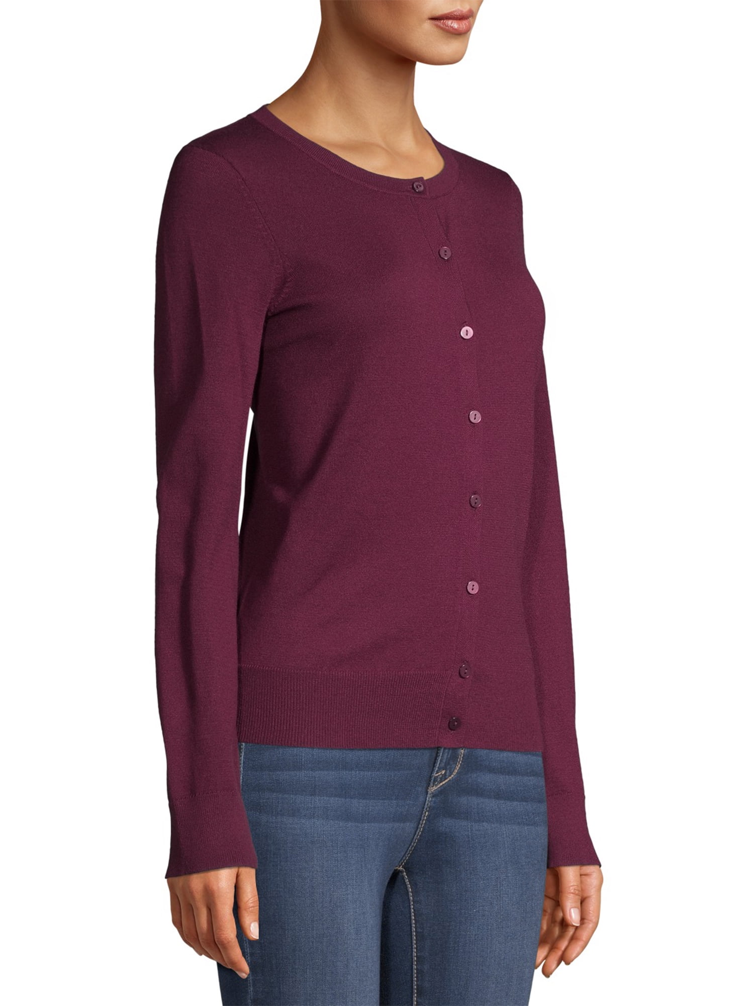 Time and Tru Women's Button Front Cardigan
