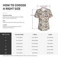 thumbnail image 4 of Vsdgher Compass And Mountains In Bicycle Wheels Women Shirts V Neck Short Sleeve Tops T-Shirt Basic Tees, S to 3XLMedium, 4 of 5