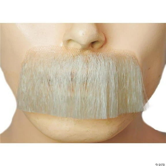 Einstein Mustache - Human Hair - White