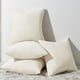 thumbnail image 1 of wonima02 Topfinel Decorative Beige Cream Throw Pillow Covers Cushion Cases, Set of 4 Soft Velvet Modern Double-Sided Designs, Mix and Match for Home Decor, Pillow Inserts Not Included (18x18 inch), 1 of 1
