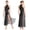 Black, variant on Women Lyrical Dance Rhinestone Sleeveless Contemporary Dancewear Mesh Split Long Dress Black S