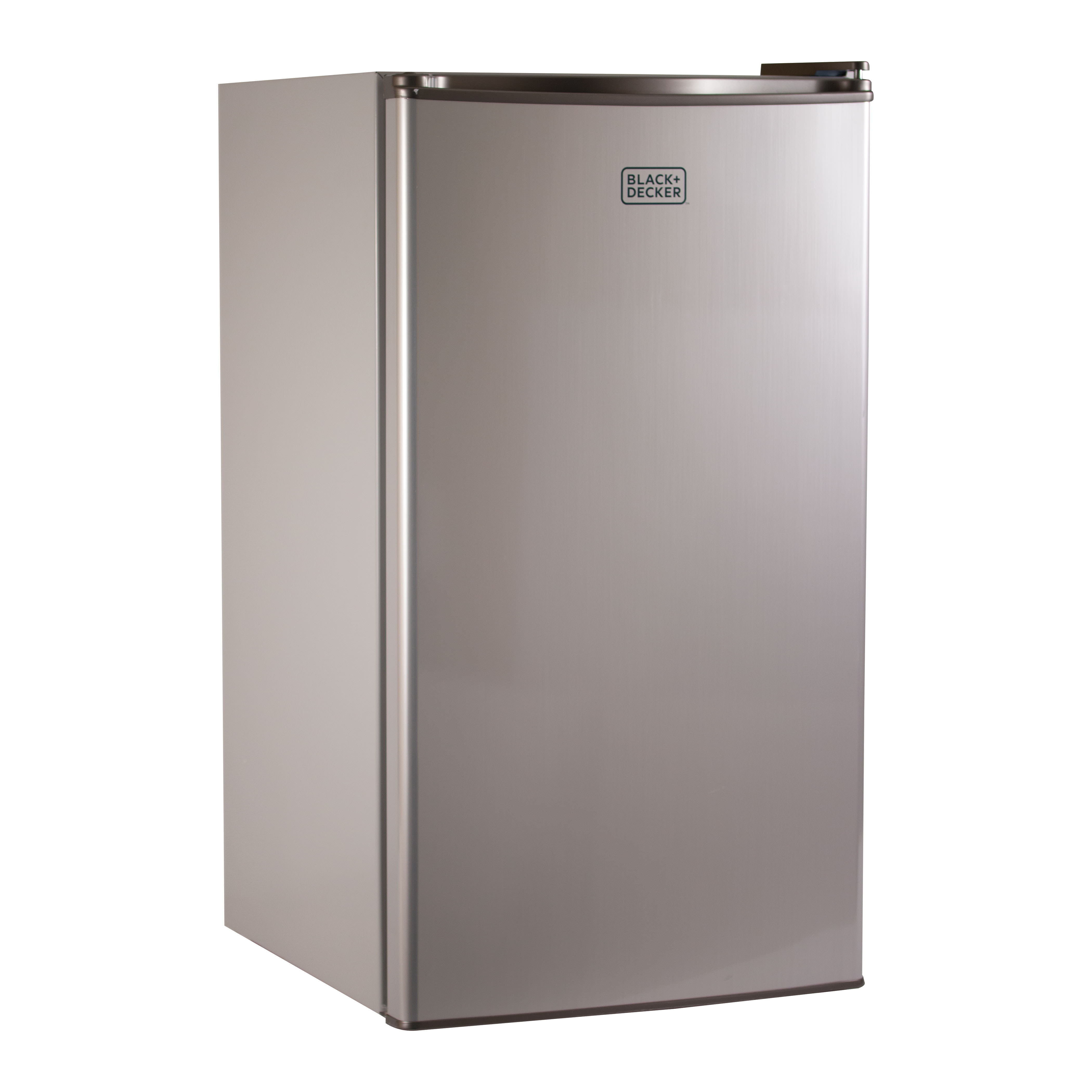 2.6 Cu Ft Mini Refrigerator Stainless Small Fridge Freezer Compact Dorm Office 