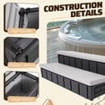 thumbnail image 5 of Kojem SPA Step for Hot Tub Outdoor Indoor SPA Slip-Resistant w/ Storage Grayish, 5 of 12