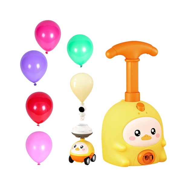 Coche alimentado por lanzador de globos perfecl AMARILLO