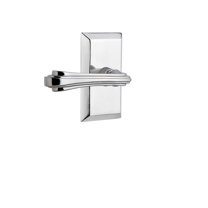 Nostalgic Warehouse Stuflr_Sd_Nk_Lh Fleur Non-Turning One-Sided Door Lever - Chrome