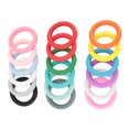 thumbnail image 1 of Anillo de Cuentas de Silicona, 18 pcs de 65 mm OD Silicone Bool Loop 2 Agujeros para Hacer Joyas, 1 of 7