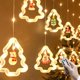 thumbnail image 5 of Luces LED navideñas de hadas, estrellas, árbol de Navidad, muñeco de nieve, Papá Noel, cadena de luces para interiores, exteriores, fiestas, bodas, decoraciones navideñas., 5 of 11