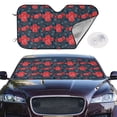thumbnail image 2 of Balery Rose Flowers Print Car Windshield Sun Shade,Windshield Sunshade for Car Pickup Truck SUV Accessories-Medium, 2 of 7