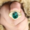 thumbnail image 4 of SHREENATHJEWELRY 12x10MM / 2Ct Oval Cut Emerald Wedding Ring Unisex Engagement Ring Alternative Fine Jewelry Birthday Gift For Lover, 4 of 7