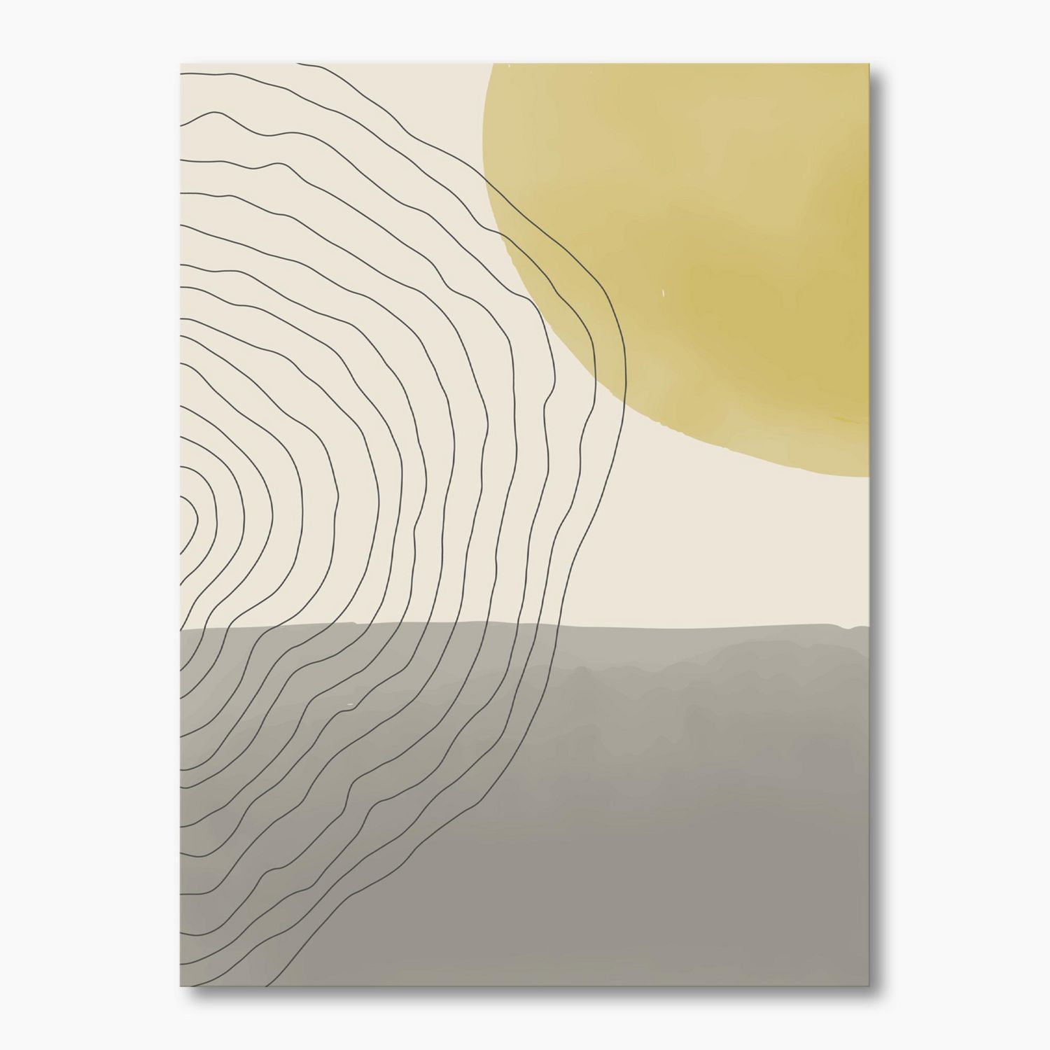 Designart Compositions géométriques minimales de formes élémentaires XXXIV Art mural sur toile