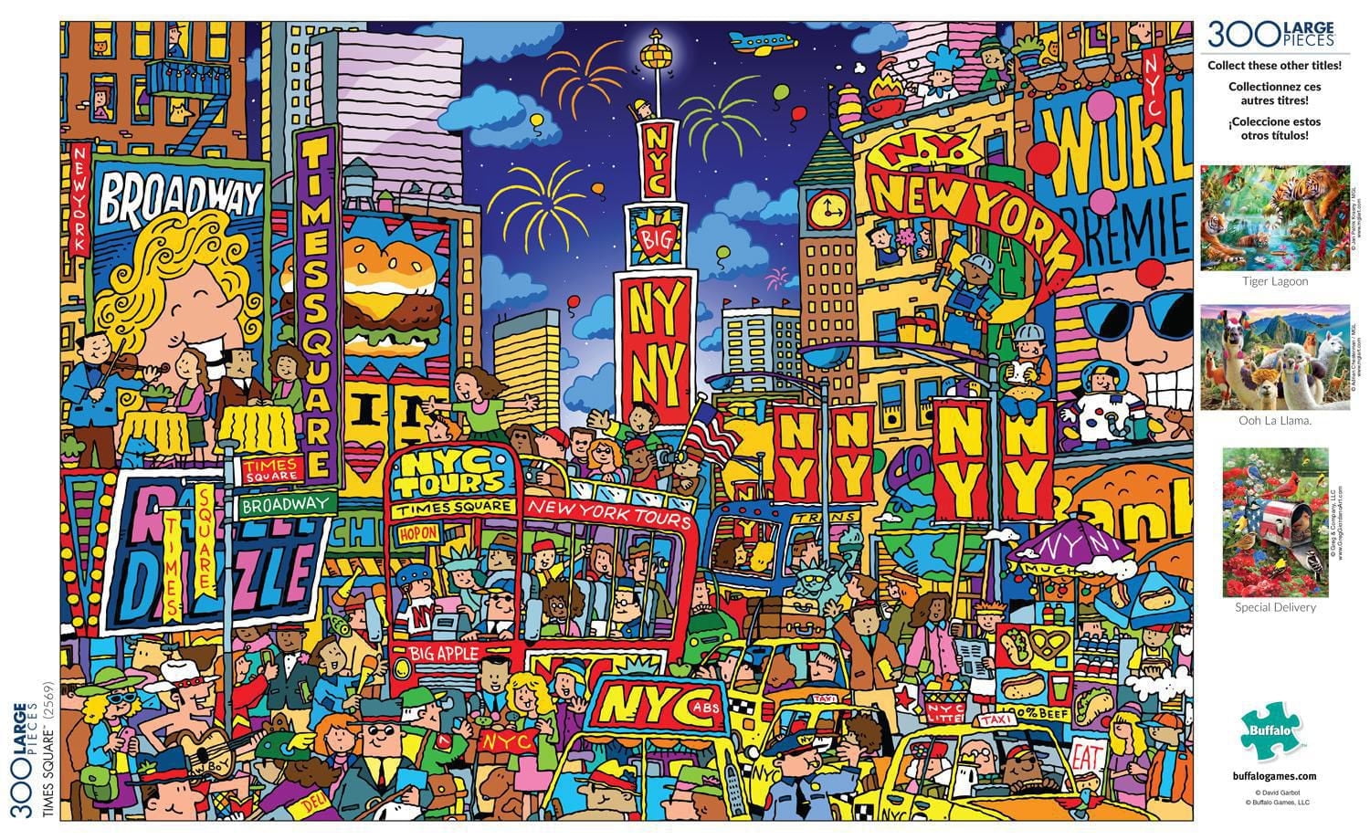 Buffalo Games - Large Piece - Times Square - 300 Piece Jigsaw Puzzle
