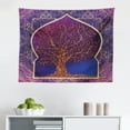 thumbnail image 1 of Ethnic Tapestry, Vintage Tree of Life Sun and Moon Elf on Branches Enchanted, Fabric Wall Hanging Decor for Bedroom Living Room Dorm, 2 Sizes, Orange Mauve Taupe, by Ambesonne, 1 of 1