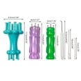 thumbnail image 5 of CIYISON Upgraded Weaving Knitting Looms Spool DIY Knitted Machines Tool Yarn Rope Knitters 6-color/8-color for Craft Enthusiasts, 5 of 20
