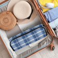 thumbnail image 4 of Hair Tools Storage with Heat Resistant Mat- Blue and White Color Scheme Printed Curling Iron Travel Bag/Flat Iron Case for Women, 4 of 8