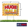 thumbnail image 4 of NEXT LEVEL SIGNS | Huge Sale Yard Signs | Double Sided 24 W x 18 H Inches | Metal Ground Step H-Stake 24" x 10" |Made in the USA (Pack of 1), 4 of 5