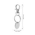 thumbnail image 2 of OULII Silver 4Set Shopping Cart Tokens Zinc Alloy Trolley Locking Key Storage for Daily Use, 2 of 8