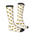 thumbnail image 4 of Lsque Leopard Print Printed Crew Socks Men's Women's LightWeight Thin Casual Calf Socks ,Knee High Socks,Cotton Socks, 4 of 9