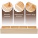 thumbnail image 4 of Caja de almacenamiento de azúcar, bolsitas de té, organizador de café multifunción, soporte para mostrador, contenedor, bandeja para dulces + caja de madera, 4 of 6