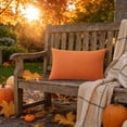 thumbnail image 4 of LEHOZIHEQ Plaid Pillows Case, Orange Plaid Decorative, 11.8×19.7 Inch Farmhouse Gingham Square Cushion Case, for Indoor Couch Bed or Outdoor Porch Patio, 4 of 9