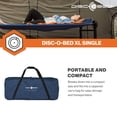 thumbnail image 6 of Disc-O-Bed Single Cot, Portable Sleep Solution for Tents & Cabins, Navy, XL, 6 of 8