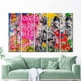 thumbnail image 5 of Graffiti Wall Art, Love Need Art, Love Graffiti Art Canvas, Love Is All We Need, Street Art Print, Contemporary Wall Decor, Canvas Wall Decor - Gold Framed, 5 of 9