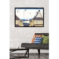 thumbnail image 2 of Kite Flying from Rooftop by Katushika Hokusai Wall Poster, 22.375" x 34" Framed, 2 of 6