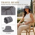 thumbnail image 3 of Tirrinia Wide Brim Sun Hat UPF 50 Foldable Bucket Summer Hat for Women Girls, 3 of 7