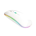 thumbnail image 1 of Matsuzay Ratón inalámbrico con RGB, compatible con Bluetooth, modo dual, silencioso, de 500 mAh, dispositivo señalador, accesorios para Videojuegos y accesorios Blanco, 1 of 6