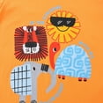 thumbnail image 2 of HILEELANG 2-7T Toddler Little Boys 3-Pack T-Shirts Sports Animal Truck Graphic 100% Cotton Short Sleeve Summer Tees Yellow Orange Blue 2T 3T 4T 5T 6T 7T, 2 of 5
