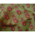 thumbnail image 4 of oneOone Silk Tabby Fabric Leaves|Floral & Paisley Block Print Fabric BTY 42 Inch Wide, 4 of 4