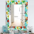thumbnail image 2 of DESIGN ART Designart 'Vintage Flowers 5' Bohemian and Eclectic Mirror - Modern Printed Wall Mirror 27.6 in. wide x 39.4 in. high, 2 of 5