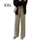 thumbnail image 4 of Qarigey Pantalones Mujer Pantalón Largo Pierna Ancha Pantalón Casual Mujer Cintura Alta Prendas para la parte inferior del cuerpo Albaricoque XXL, 4 of 7