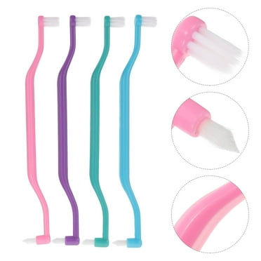 KAKOWELY Gum Interdental Brushes Pink All Ages Housewarming 4Pcs 6.48X0.79X0.39in