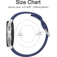 thumbnail image 3 of KOMI for Samsung Galaxy Watch 6 Band 40mm 44mm / Galaxy Watch 6 Classic Bands 43mm 47mm, 20mm Soft Silicone No Gap Sport Band Adjustable Replacement Strap for Galaxy Watch 6 Band Women Men Navy Blue, 3 of 7