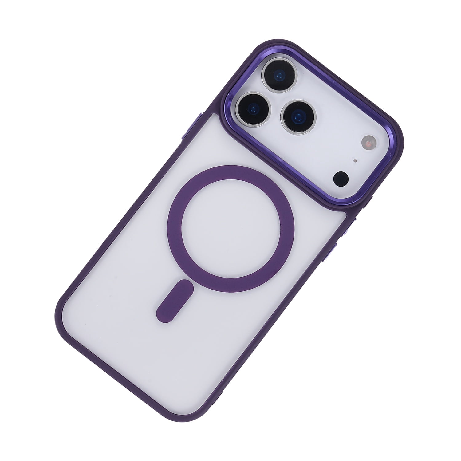 Crystal Clear Focus MagSafe Case for iPhone 17 Pro Max - Purple