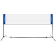 thumbnail image 1 of Gymax Filet de Badminton Portable Réglable pour Tennis, Volleyball de Plage avec Sac de Transport, 1 of 10