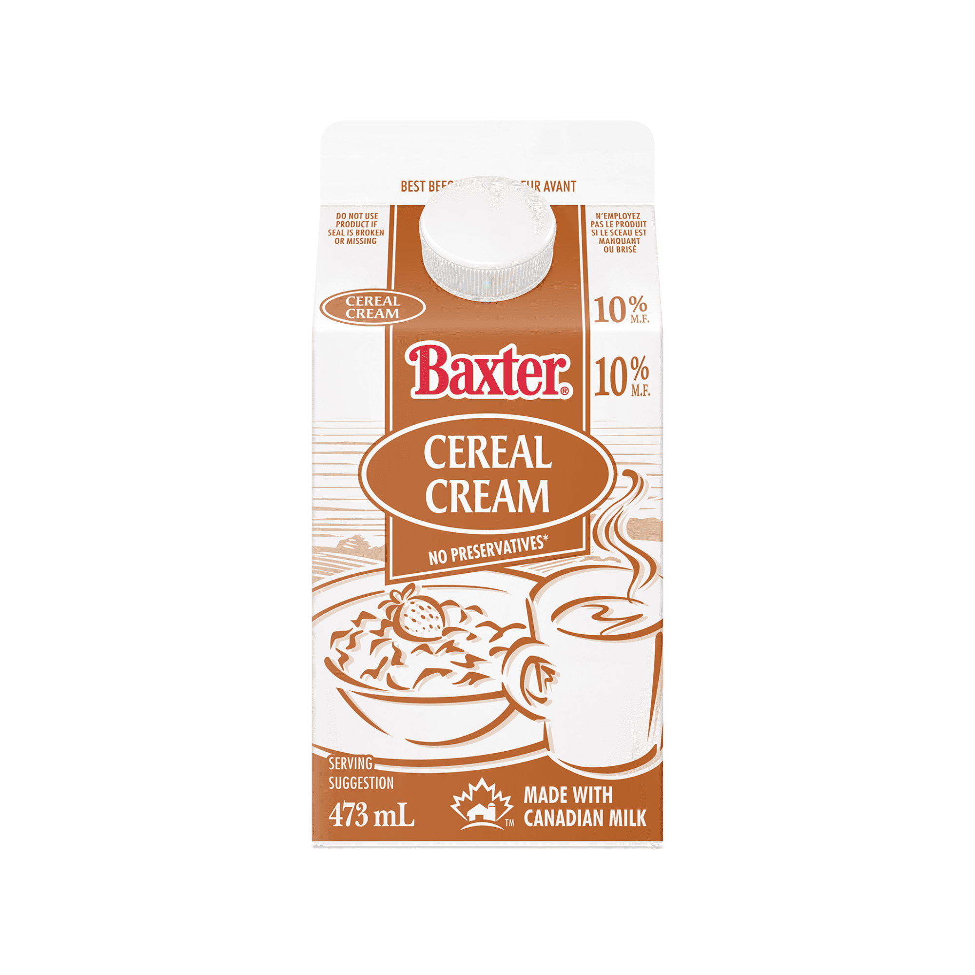 Baxter 10% Cereal Cream, 473 mL