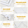 thumbnail image 4 of HLONK Plastic Embroidery Hoop Square Embroidery Frame Reusable Cross Stitch Snap Frames White Plastic Quilting Hoops, 4 of 10