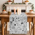 thumbnail image 3 of Game Console Sketch Table Runner 90 Inches Long,Kitchen Dining Tablerunners Black And White Gaming Art Linen Table Runners Dresser Scarves for Home Dinner Wedding Holiday Party Decor, 3 of 9