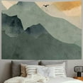 thumbnail image 2 of PRATYUS Sage Green Mountain Sun Boho Tapestry,Simple Art Sunrise Nature Tapestry Sunset Landscape Abstract Aesthetic Wall Bedroom Living Room Decor College Dorm Wall Hanging Painting, 2 of 6