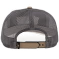 thumbnail image 4 of Hooey Men's Davis 5-panel Tan  Grey Trucker Cap 2141T-TNGY, 4 of 5